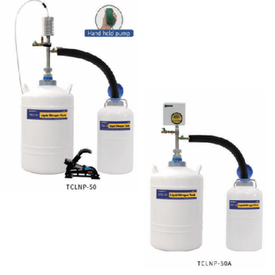 Liquid nitrogen automatic transfer pump